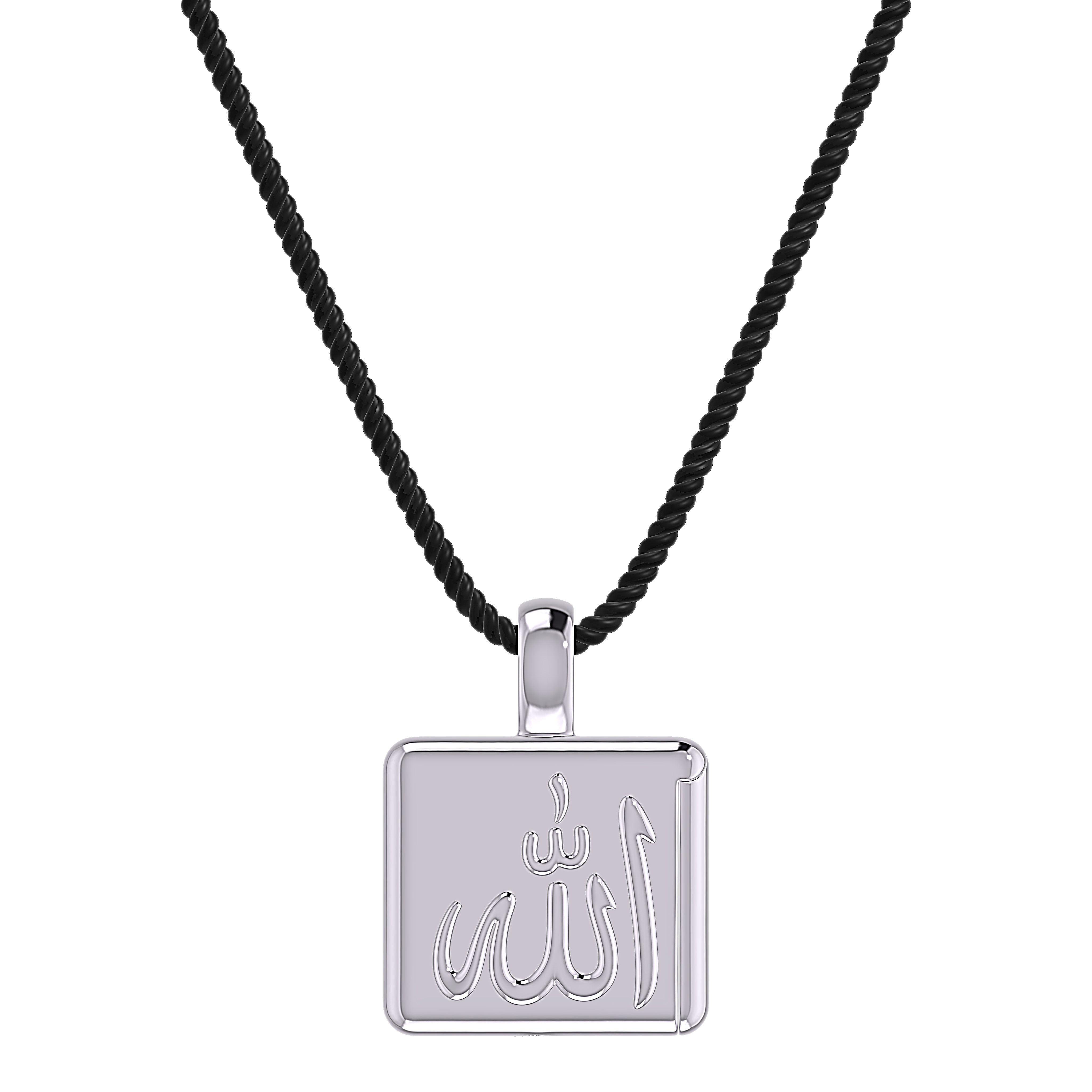 sterling silver allah pendant allah chain mens